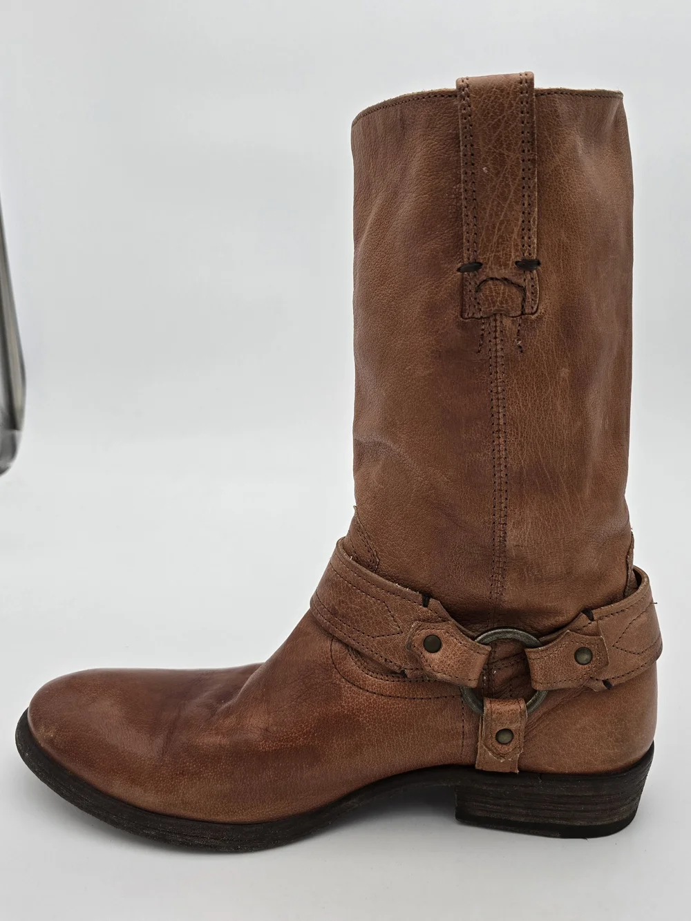 Mens Frye Carson Harness Boots 9.5 D Brown